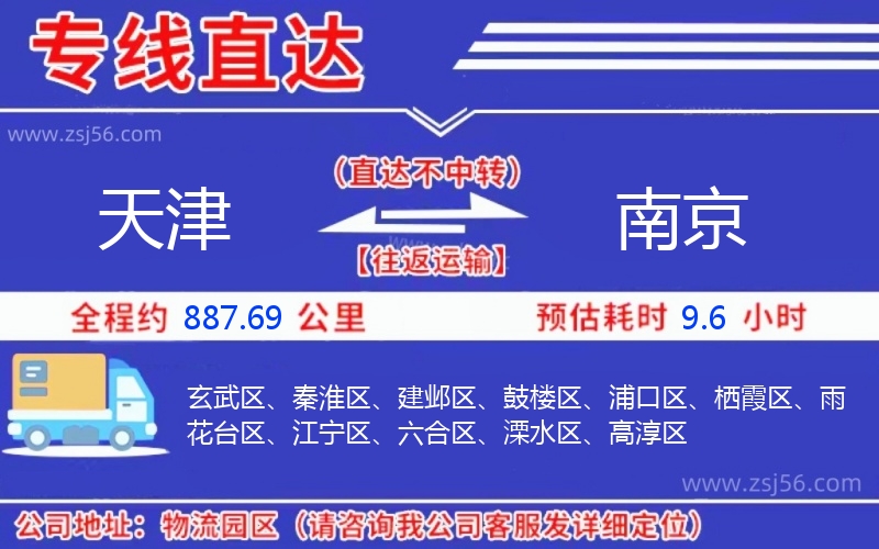 天津到南京物流公司 天津到南京物流公司